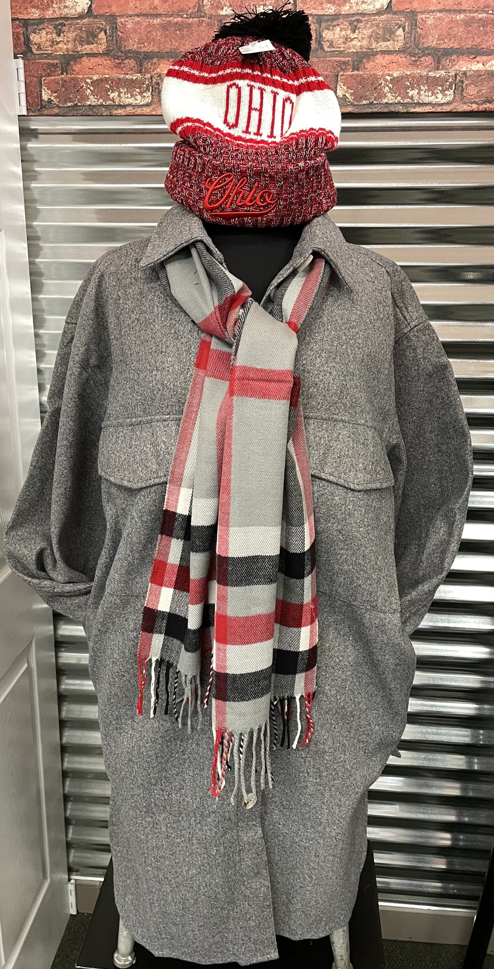 Gray Wool Shacket
