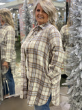 Cream Flannel Shirt/Dress