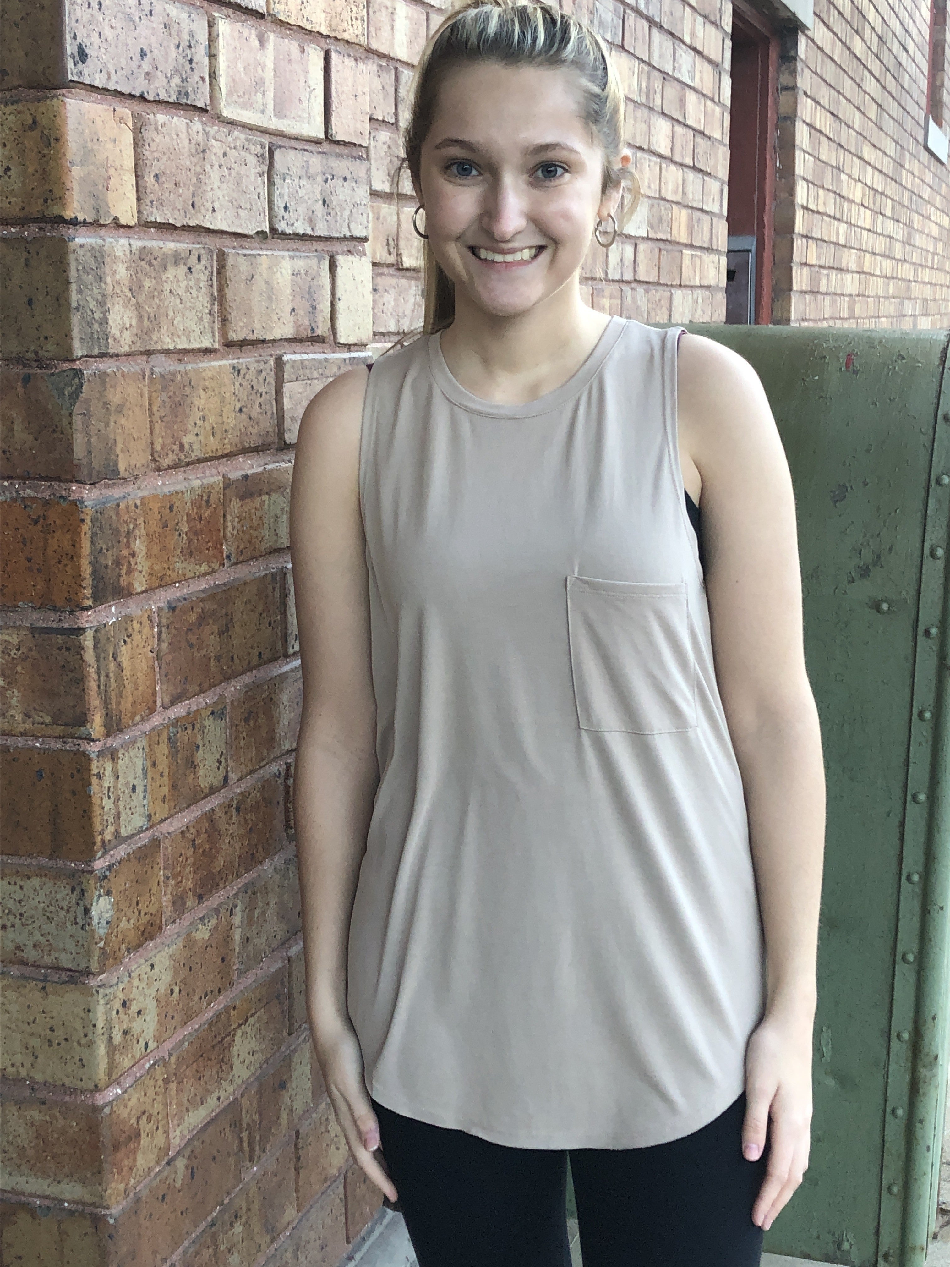 basic sleeveless top