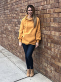 Side tie hoodie with pockets