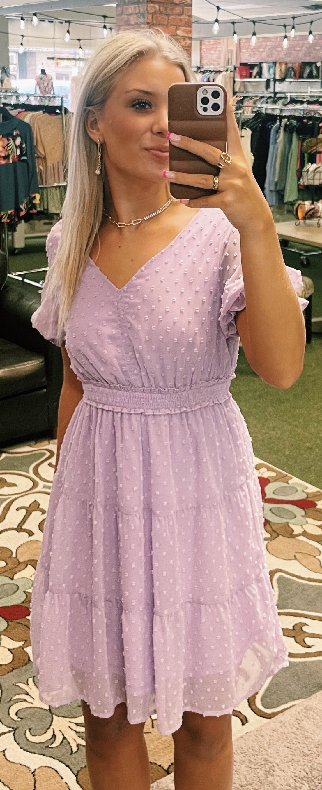 Textured Mini Dress