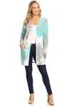 mint Tie dye cardi