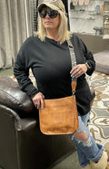 Crossbody w/Cheetah Guitar Strap Purse