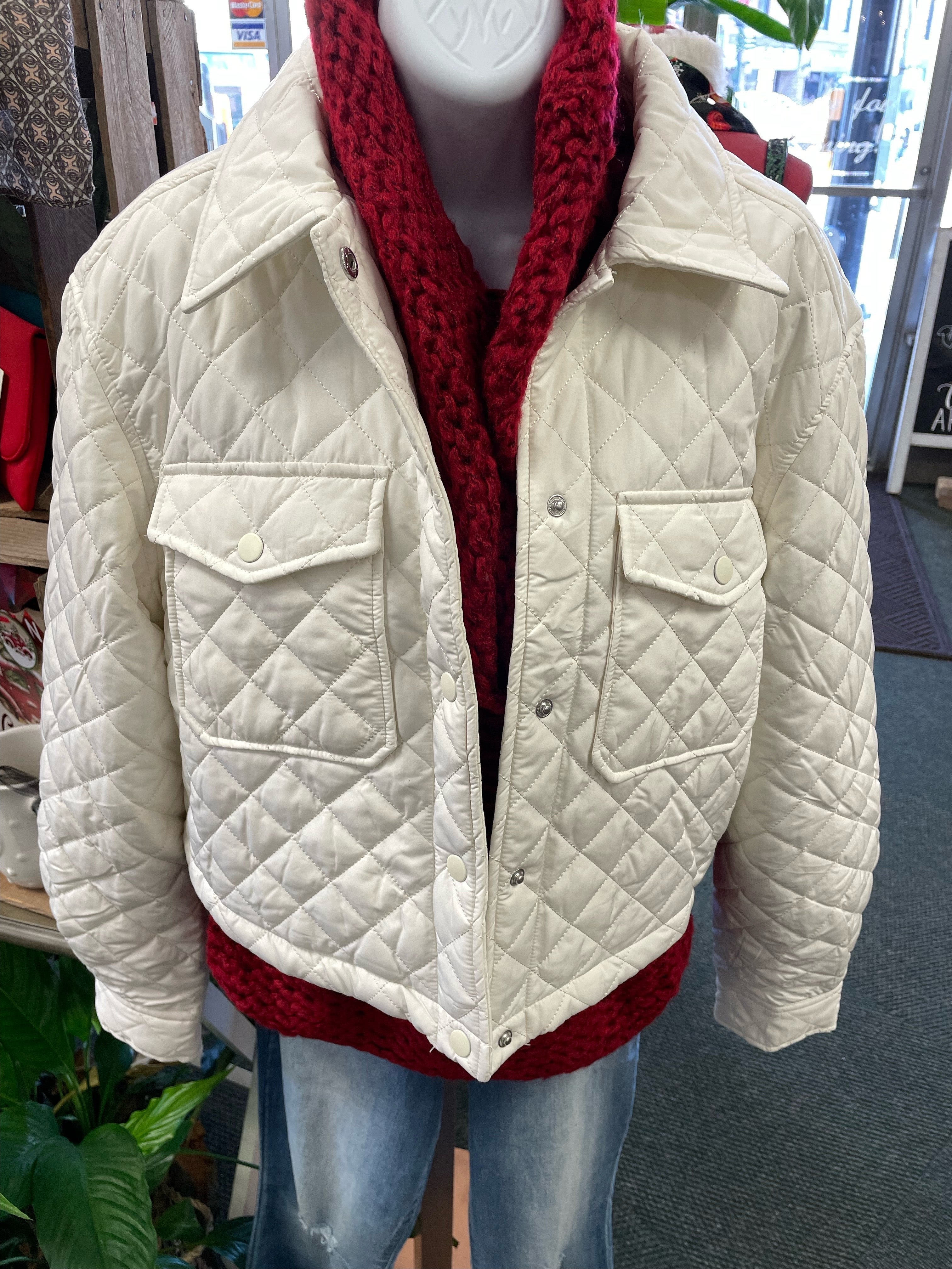 Woven Bust Pocket Shacket