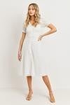 Button Down eyelet short sleeve dress