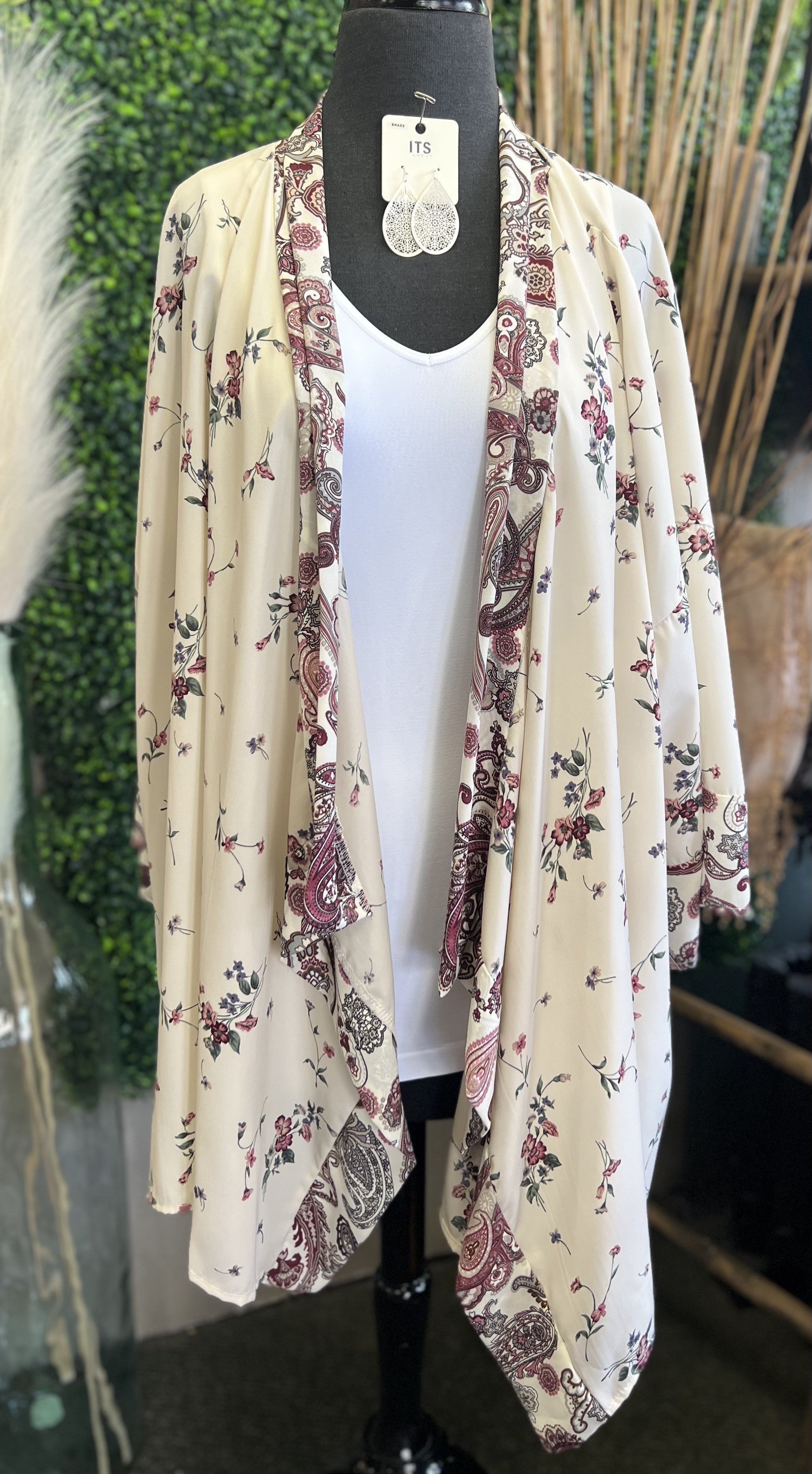 Floral Print Kimono