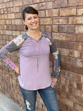 Lavender Patchwork Top