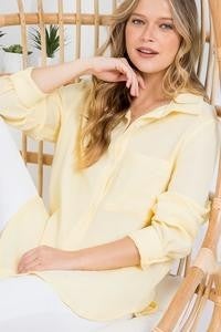 Loose Fit Button Down Top