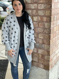 Grey Polka Dot Cardi