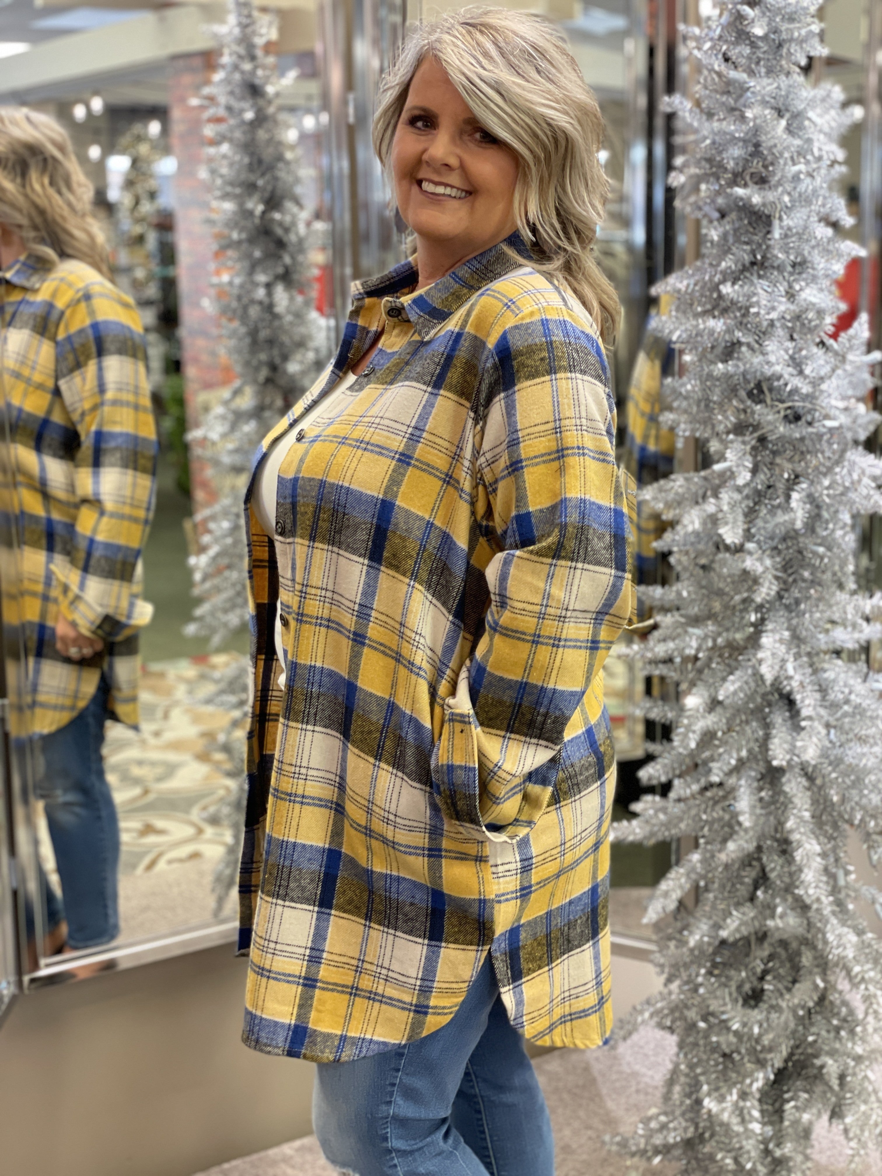 Yellow Flannel Shirt/Dress