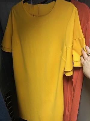 Marigold shift dress