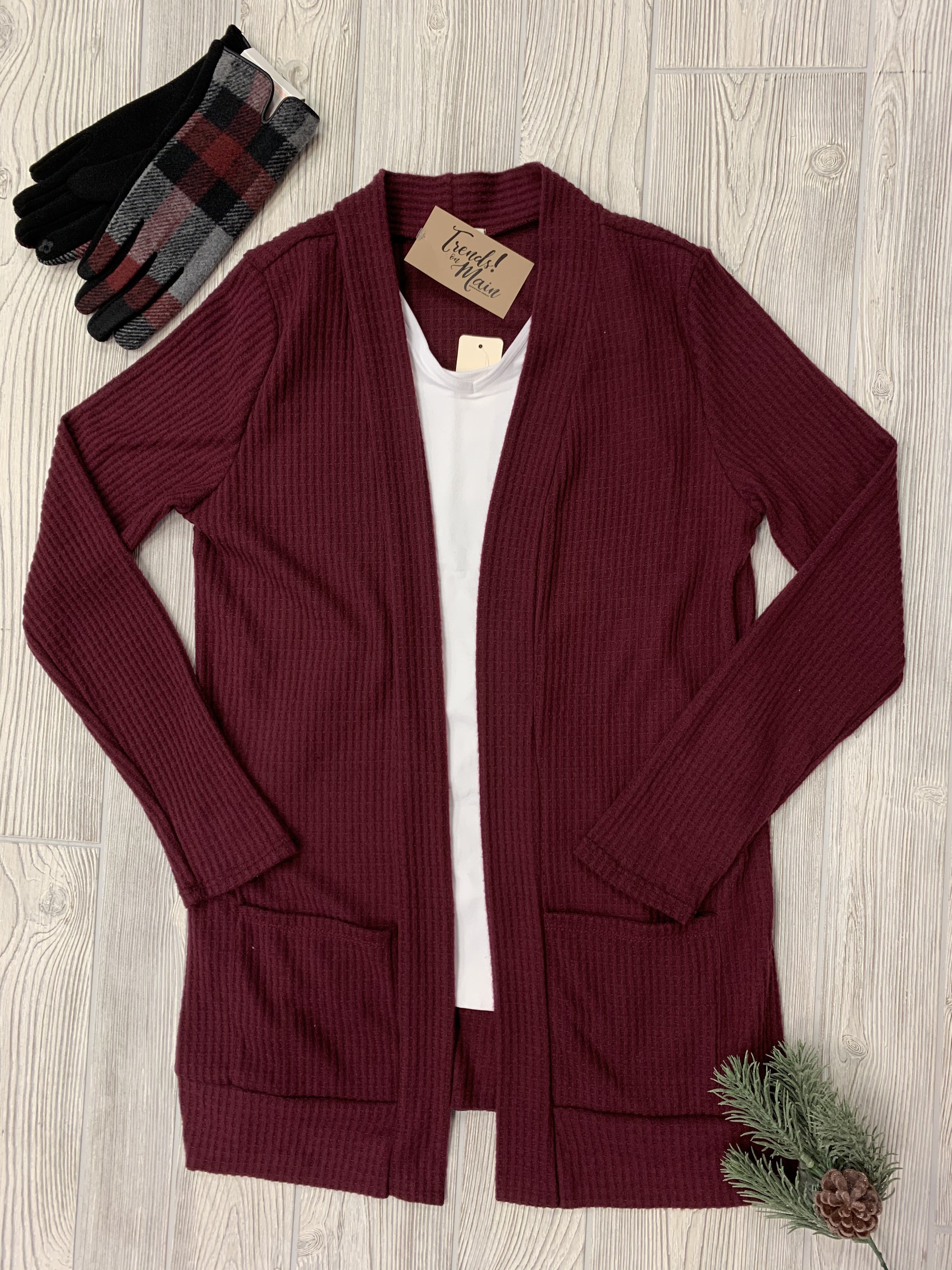 Waffle Cardi