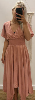 Mauve A-Symmetrical Dress