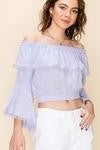 Bell sleeve crop top