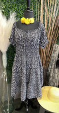 Floral Smocked Waist Dress