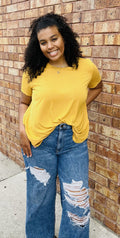 Solid T-shirt Tunic