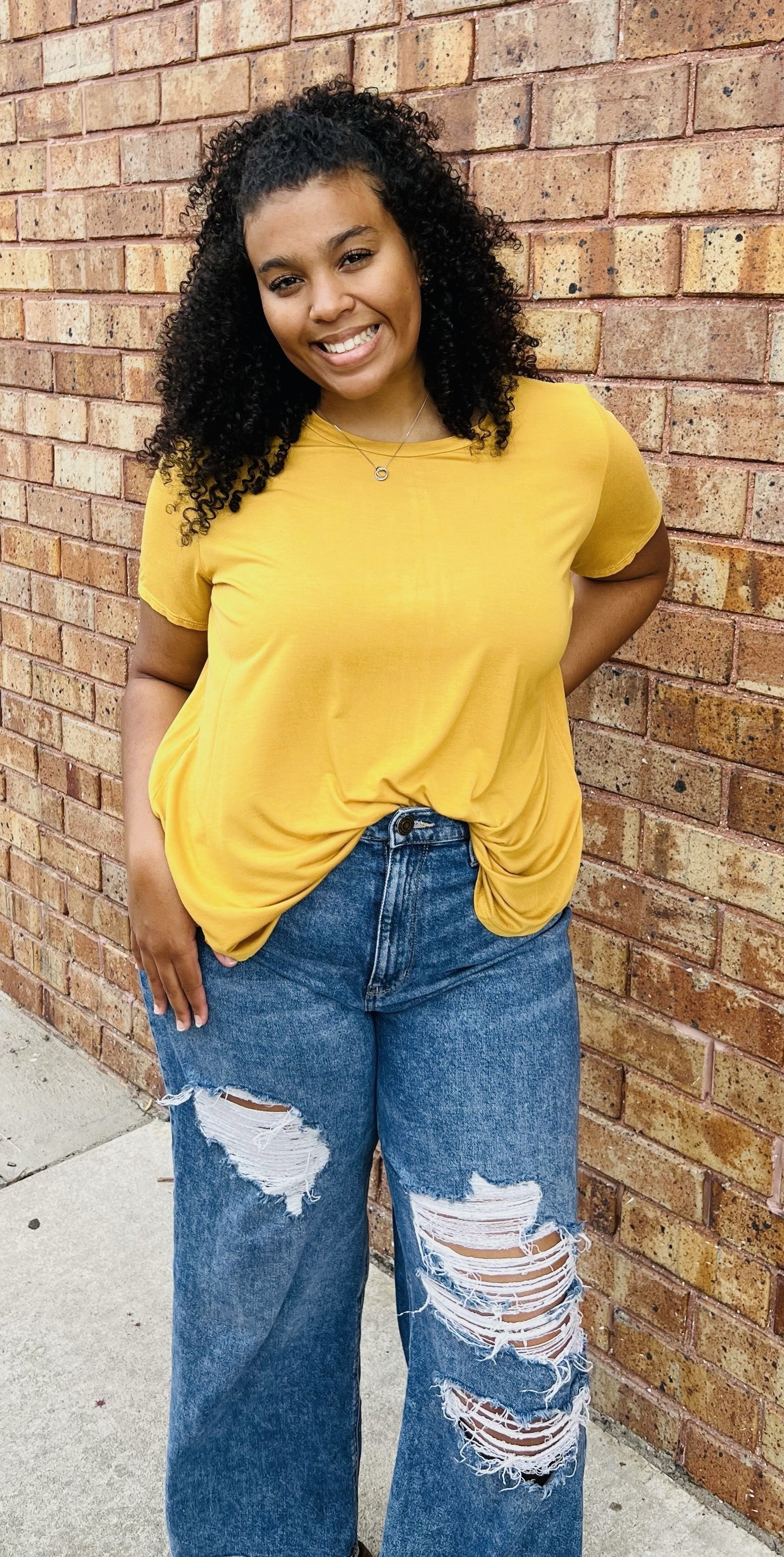 Solid T-shirt Tunic