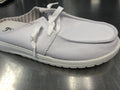 White Slip on Loafers