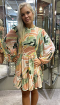 Smocked Swing Dress w/ Long Sleeves