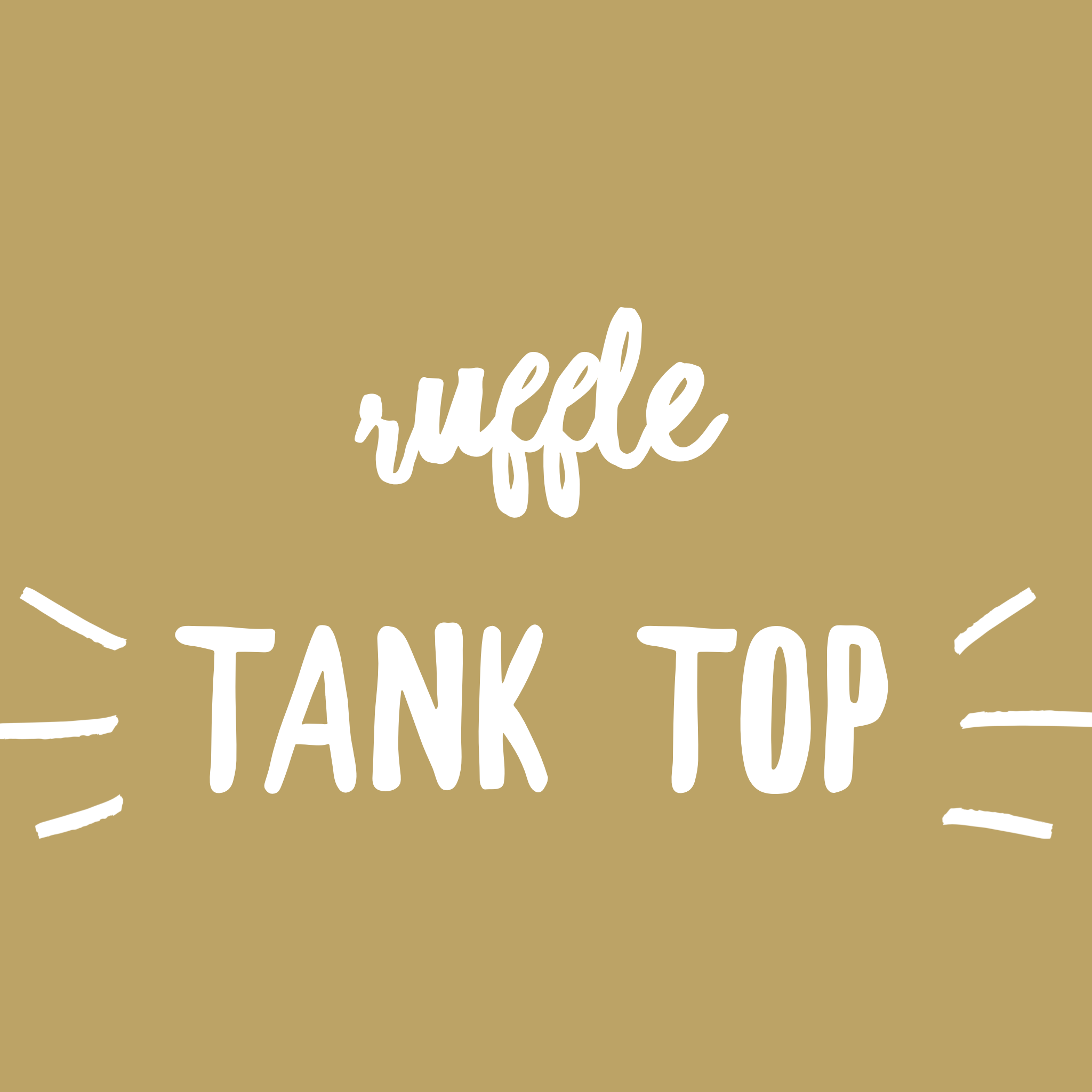 Tan satin ruffle top