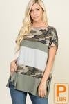 camo accent top