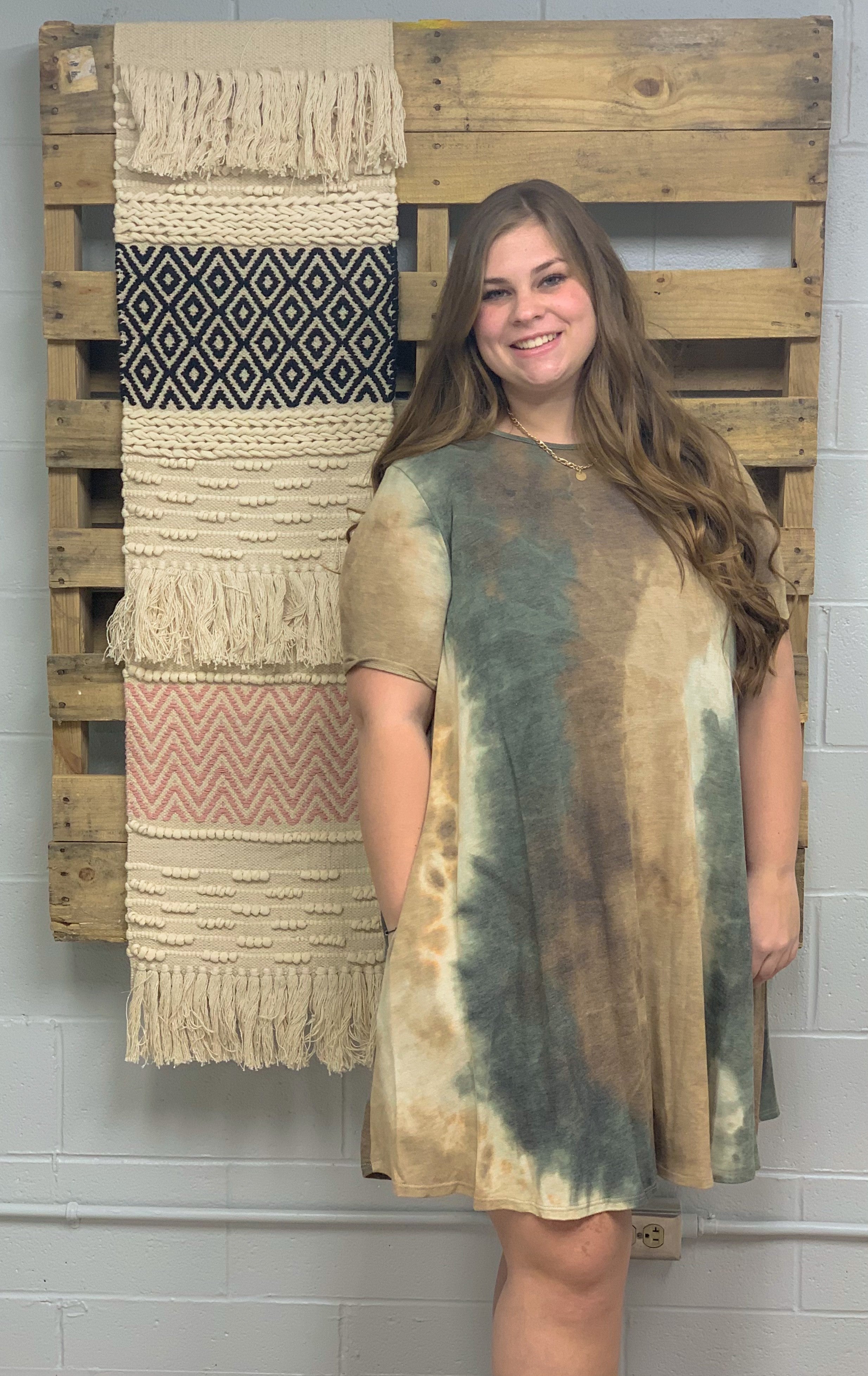 Tie Dye Print Dress