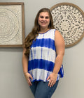 Sleeveless Tie Dye Tunic Top