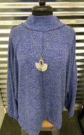 Brushed Mock Neck Sweater