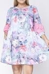 watercolor floral dress/tunc