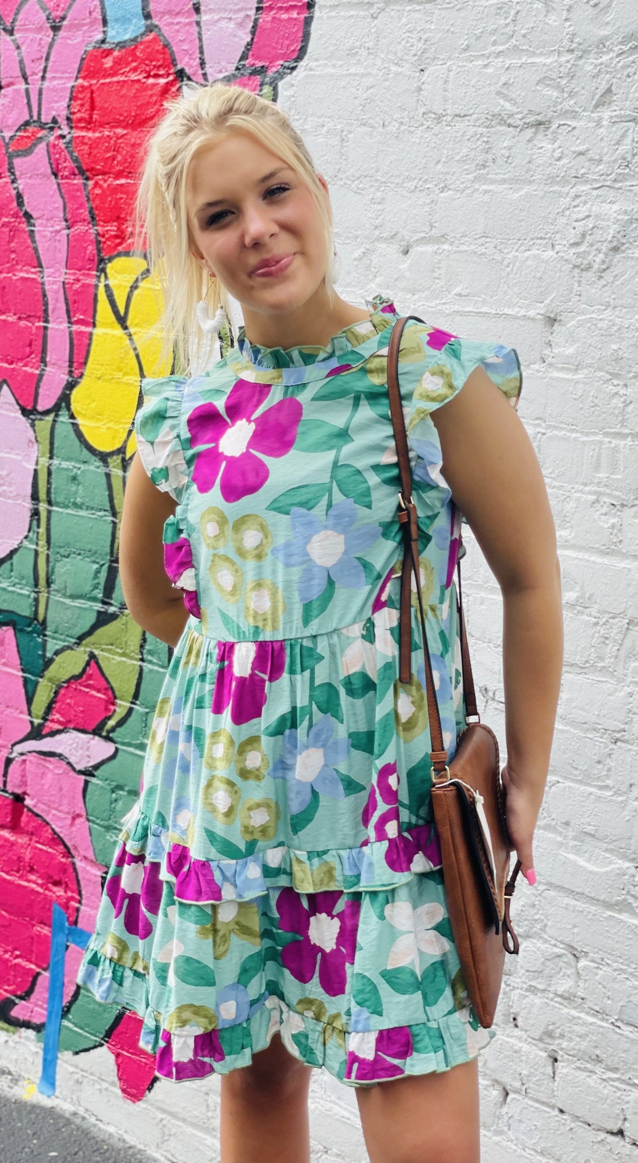 Floral Ruffle Dress