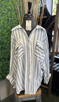 Striped Collared Shirt