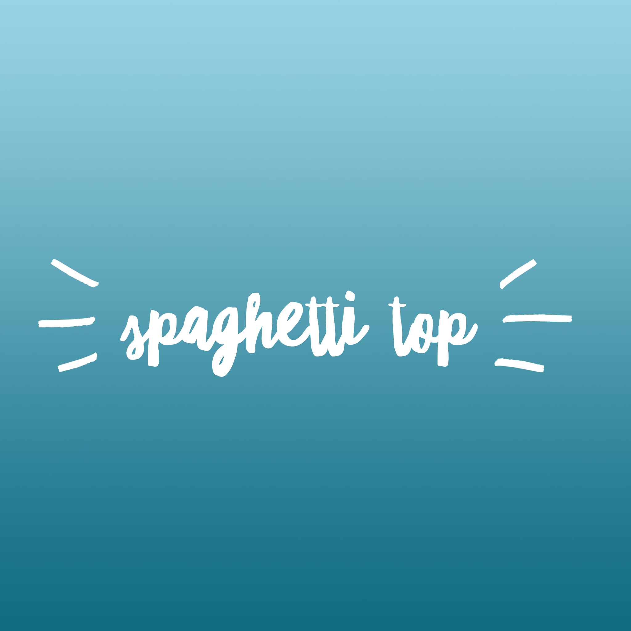Powder blue spaghetti top