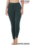 Microfiber wide waistband legging full length