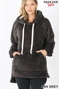 Cream sherpa pullover