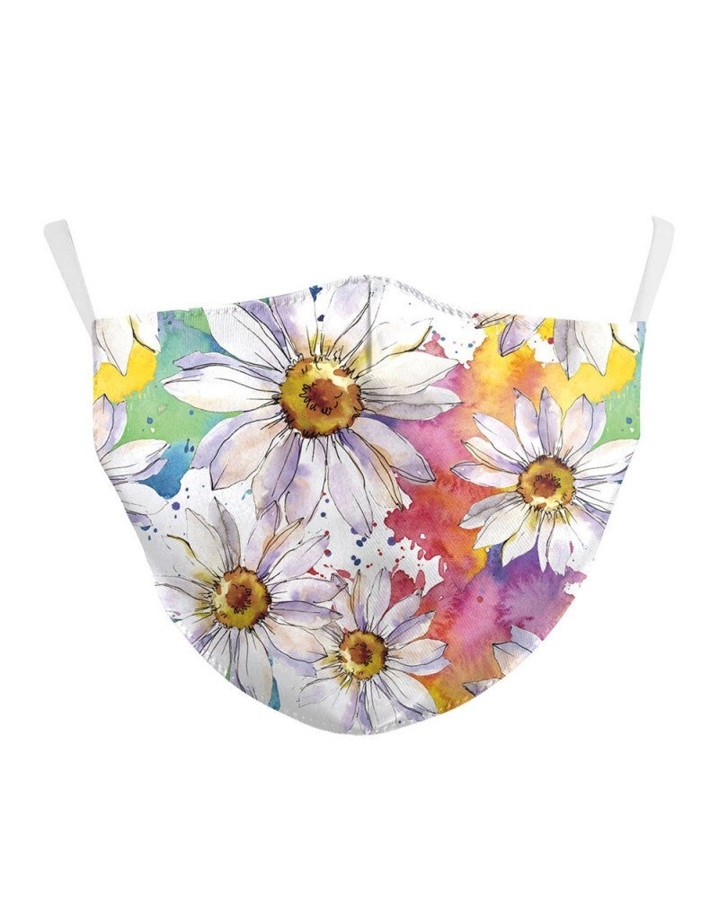 Watercolor Flower Mask