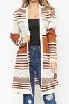 Multi Stripe Crochet Sweater