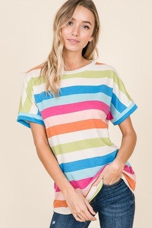 multi stripe top