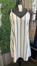 Striped Spaghetti Strap Tank Dress
