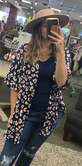 Neon Animal Print Kimono