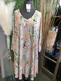 Floral Print Pocketed Dress