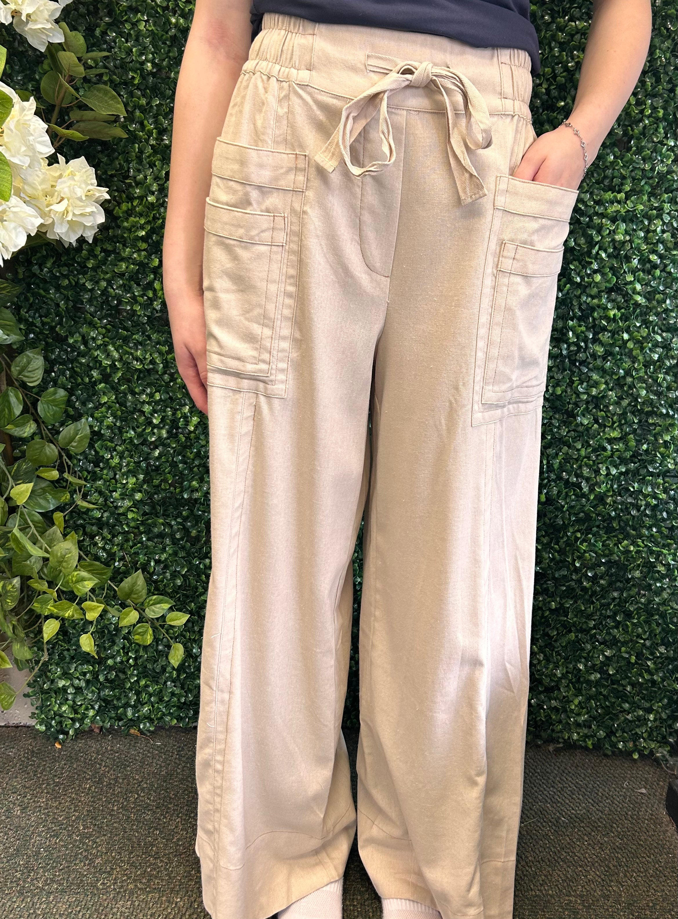 Linen Wide Leg Pant