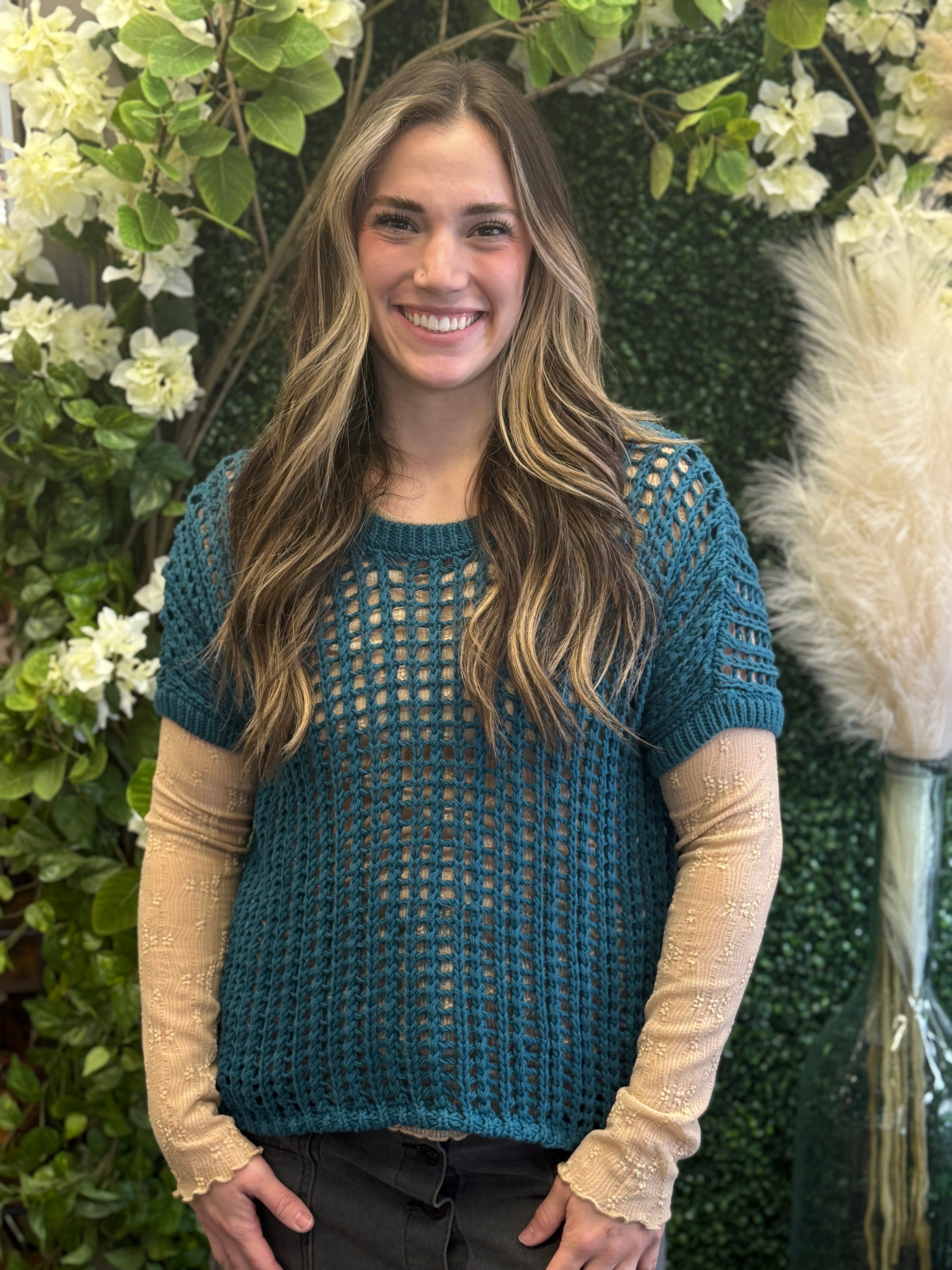 Lace Long Sleeve Layering Top