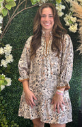 Floral Print Tiered Dress