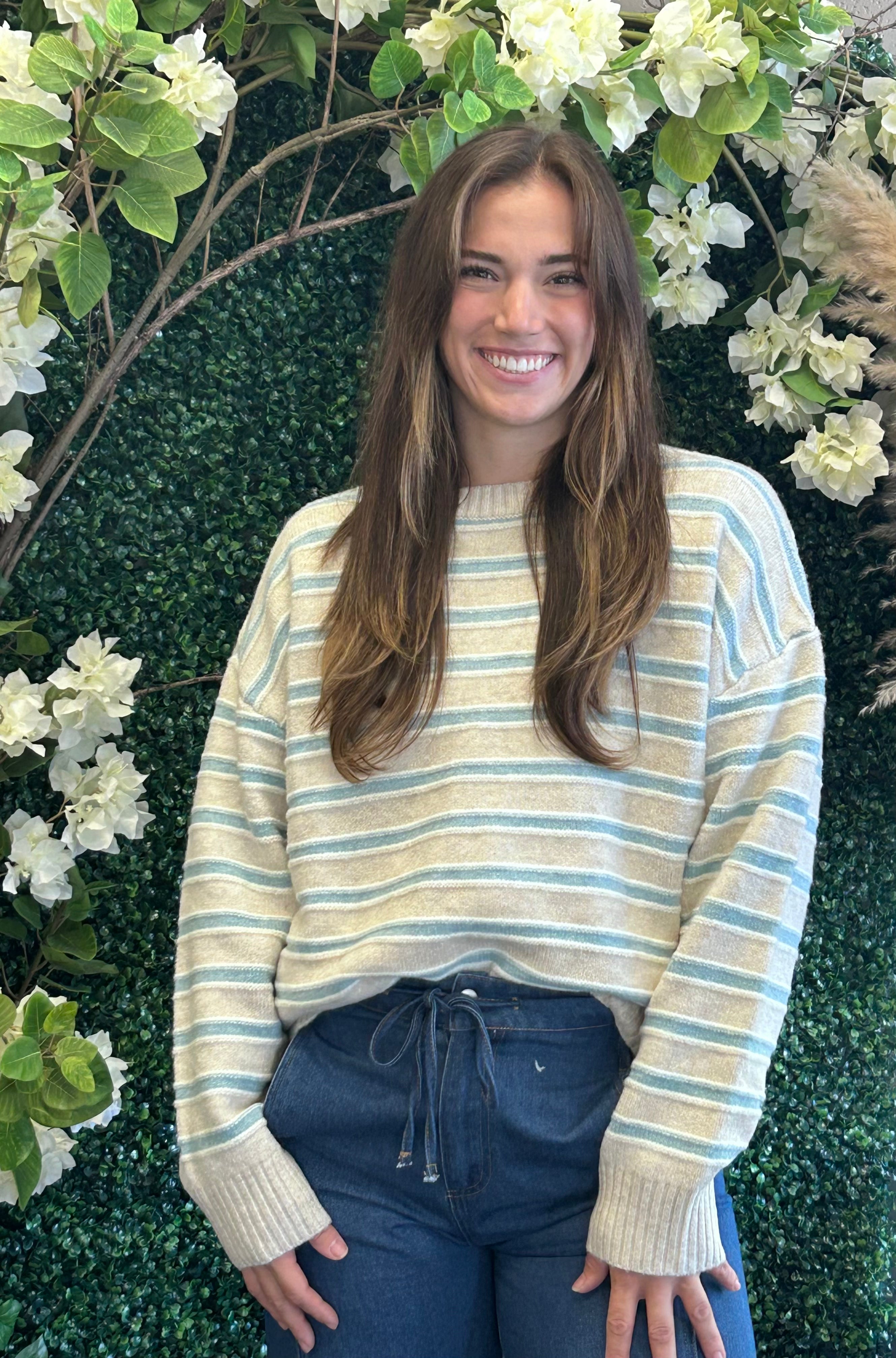 Retro Stripe Pullover Sweater