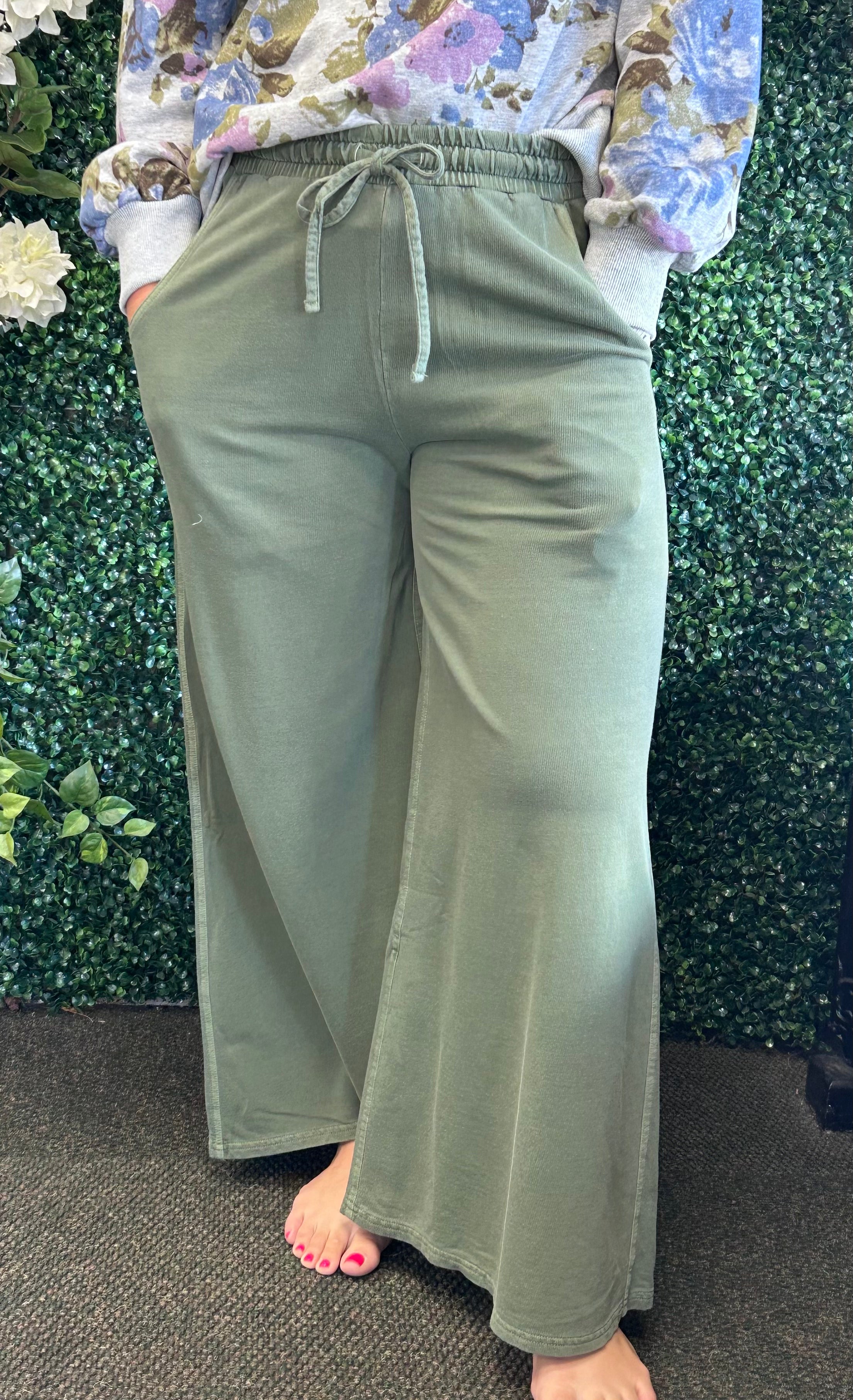 French Terry Pigment Dye & Enzyme Washed Pants