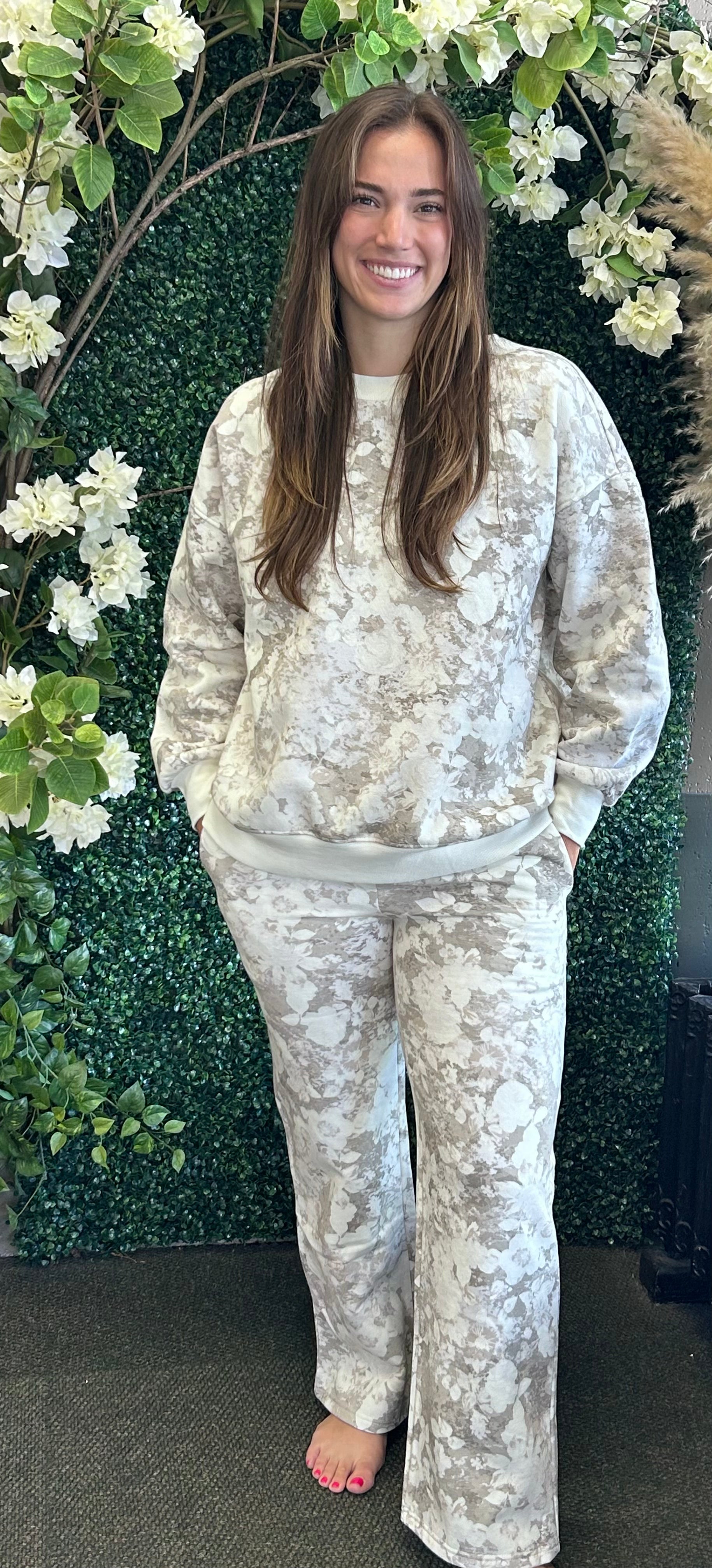 Floral Wide Leg Lounge Pants