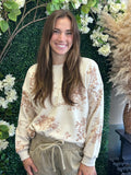 Floral Toile Sweatshirt
