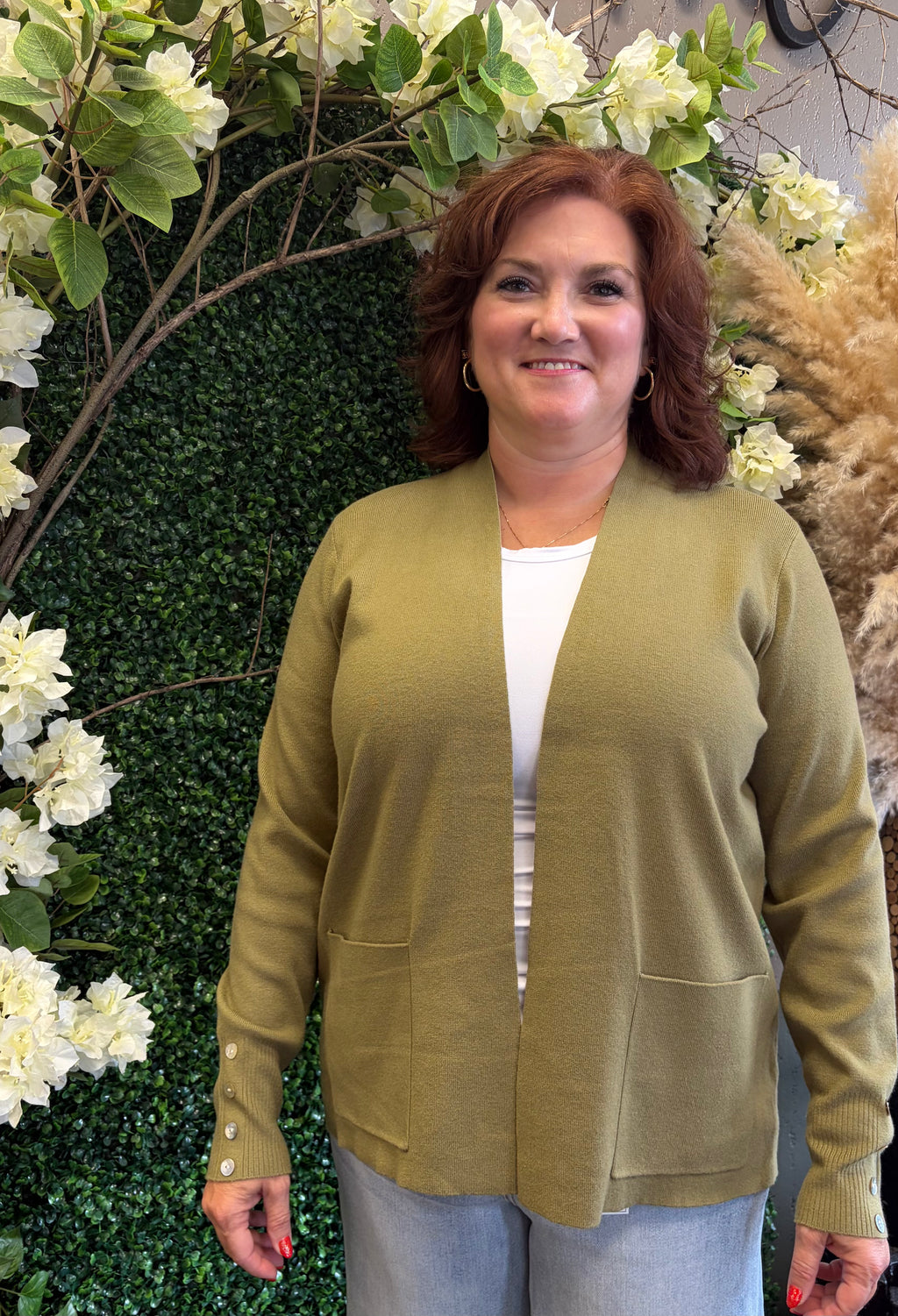Button Cuff Cardi