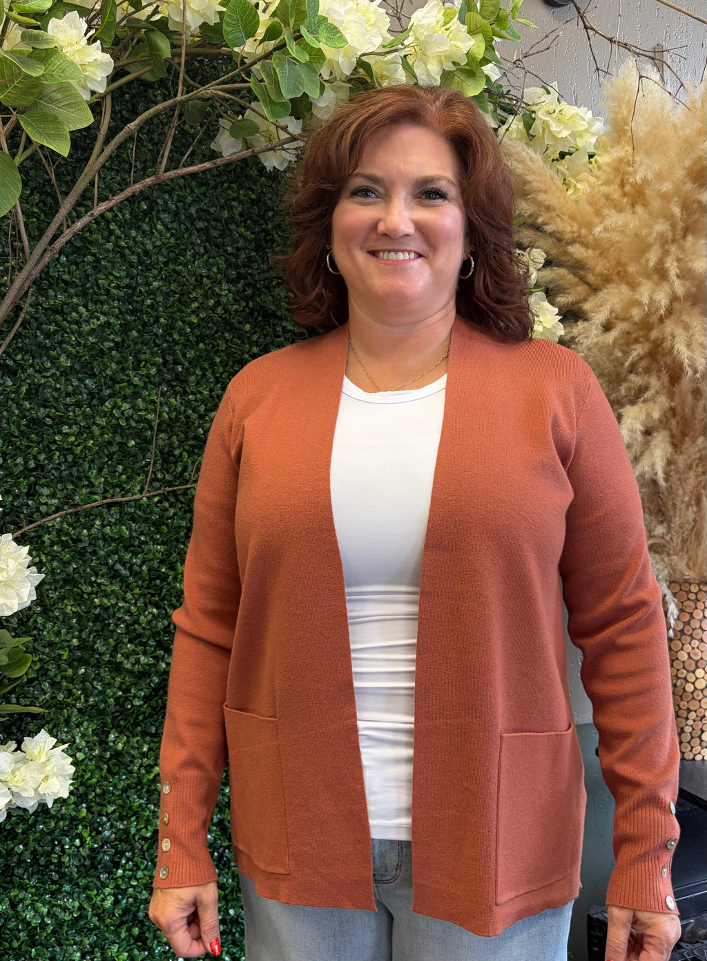 Button Cuff Cardi