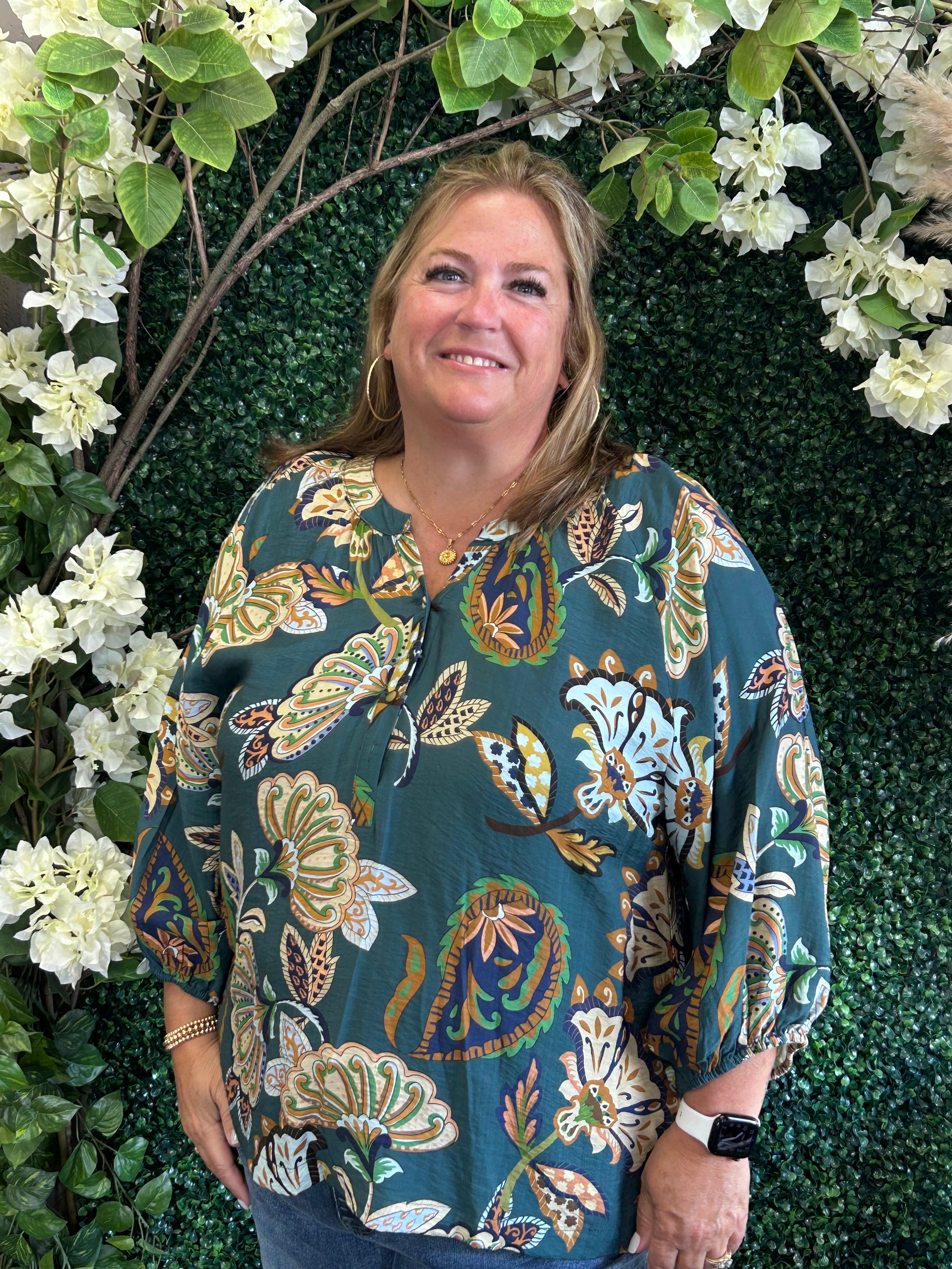 Boho Paisley Blouse